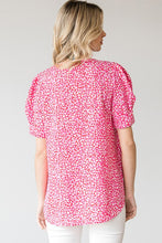Load image into Gallery viewer, Hot Pink Abstract Top
