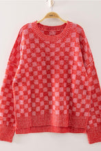 Load image into Gallery viewer, Red Check Sweater
