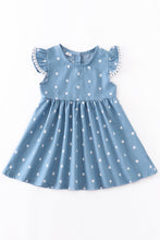 Load image into Gallery viewer, Chambray Pom Star Dress - Kids
