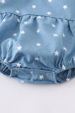 Load image into Gallery viewer, Chambray Pom Star Baby Bubble

