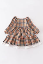 Load image into Gallery viewer, Tan Plaid Dress - Kids
