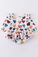 Load image into Gallery viewer, Jewel Tone Heart Baby Romper
