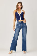 Load image into Gallery viewer, Krista Distressed Hem Straight Denim
