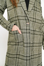 Load image into Gallery viewer, Plaid Olive Jacket
