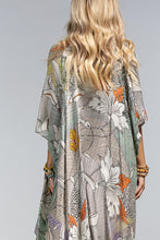 Load image into Gallery viewer, Teal Floral Kimono

