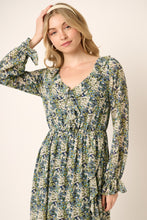 Load image into Gallery viewer, Navy + Olive Floral Dress
