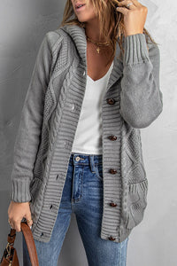 Grey Cable Cardi