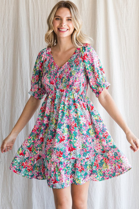 Garden Party Smocked Dress