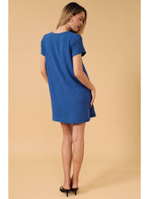 Load image into Gallery viewer, Royal V-Neck Shift Dress
