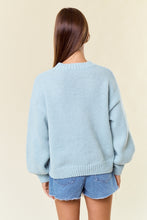 Load image into Gallery viewer, Sage Bee + Flower Sweater
