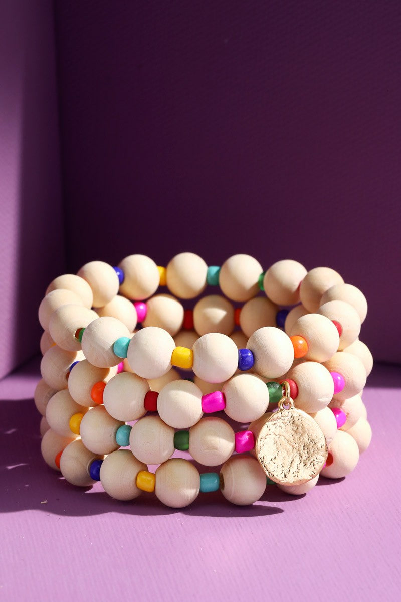 Colorful Wood Stretch Stack
