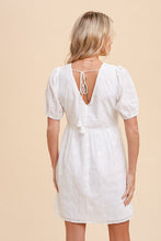 Load image into Gallery viewer, Hem + Thread White Eyelet Mini Dress
