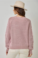 Load image into Gallery viewer, Rose Cable Sweater
