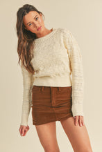 Load image into Gallery viewer, Ivory Pointelle Sweater
