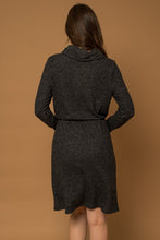 Load image into Gallery viewer, Black Cowl Neck Dress
