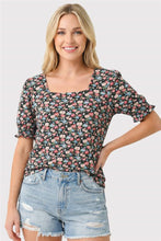 Load image into Gallery viewer, Staccato Navy Floral Top
