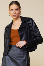 Load image into Gallery viewer, Sleek Faux Leather Jacket
