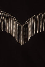 Load image into Gallery viewer, Black Rhinestone Sweatshirt
