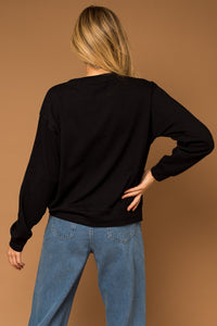 Black Rhinestone Sweatshirt