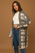 Load image into Gallery viewer, Ivory Houndstooth Cardi
