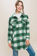 Load image into Gallery viewer, Green Plaid Shacket
