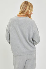 Load image into Gallery viewer, Grey Step Hem Sweatshirt
