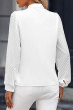 Load image into Gallery viewer, White Chevron Mesh Top
