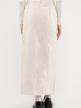 Load image into Gallery viewer, Ecru Slit Maxi Skirt
