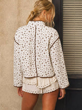 Load image into Gallery viewer, Quilted Brown Floral Jacket
