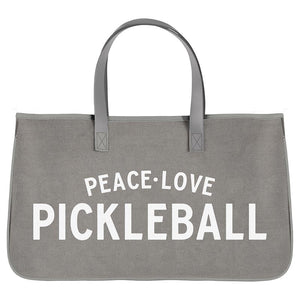 Peace, Love, Pickleball Tote