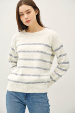 Load image into Gallery viewer, Cream + Denim Cotton Sweater
