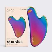Load image into Gallery viewer, Kitsch Iridescent Stainless Steel Gua Sha
