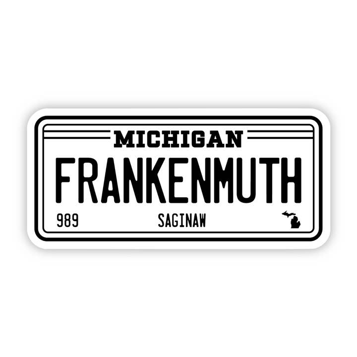 Frankenmuth Plate Decal