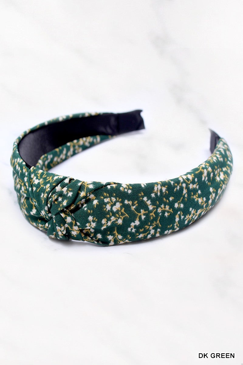 Green Floral Headband