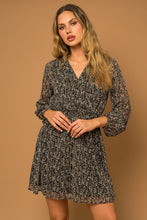 Load image into Gallery viewer, Black + Taupe Abstract Dress
