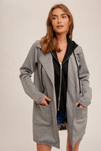 Load image into Gallery viewer, B+W Hoodie Blazer Jacket
