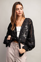 Load image into Gallery viewer, Black Lace Wrap Cardi
