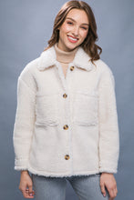 Load image into Gallery viewer, Cream Sherpa Jacket
