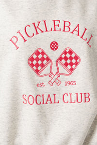 Pickleball Club Embroidered Sweatshirt