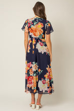 Load image into Gallery viewer, Navy Floral Maxi Dress
