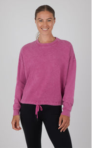 Fuschia Washed Sweatshirt