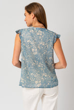 Load image into Gallery viewer, Sky Blue Floral Tank
