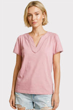 Load image into Gallery viewer, Staccato Pink Scalloped Trim Top
