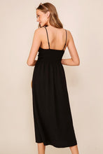 Load image into Gallery viewer, Black Tie Front Dress
