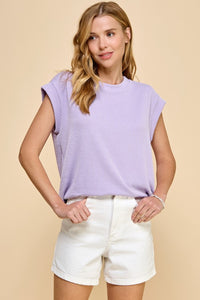 Lavender Textured Top