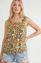 Load image into Gallery viewer, Staccato Orange Floral Tank
