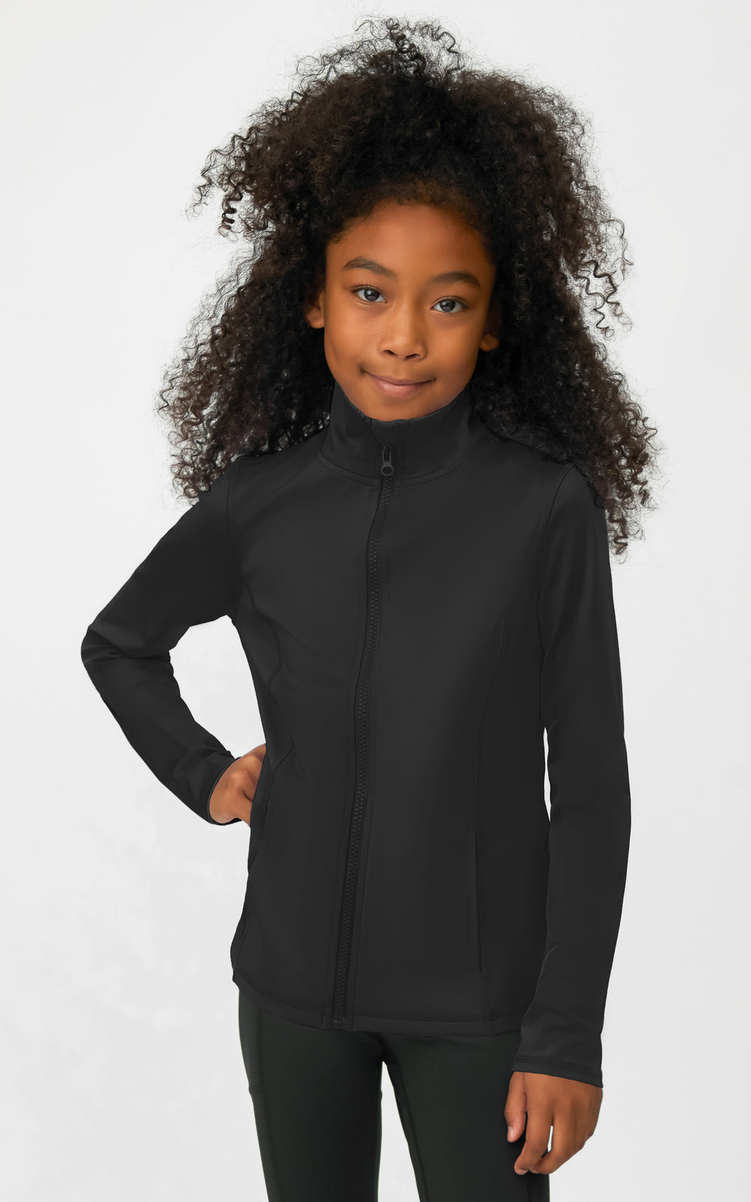 Black Zip Jacket - Kids