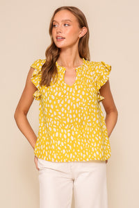 Ray of Sun Leopard Top