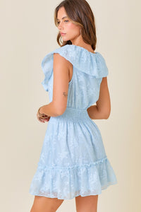 Sky Blue Lace Dress