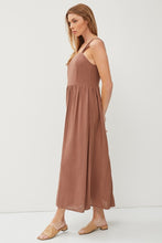 Load image into Gallery viewer, Chestnut Smocked Back Maxi
